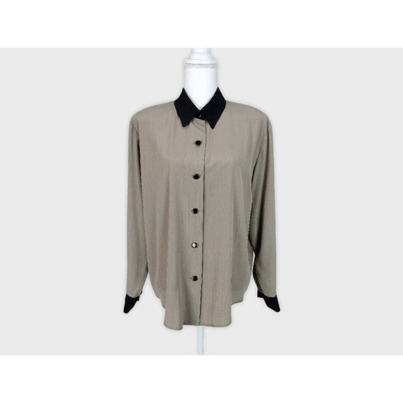 S.G. Sport Collection Size L Tan Black Shirt - Picture 3 of 9
